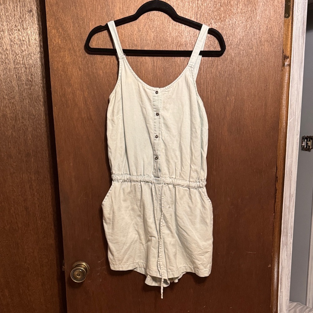 Casual LightWash Soft Denim Jumpsuit